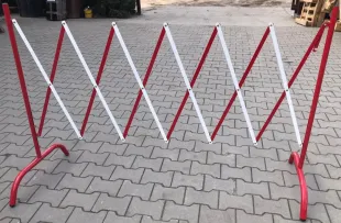 Bariera harmonijkowa nożycowa | zapora drogowa rozsuwana